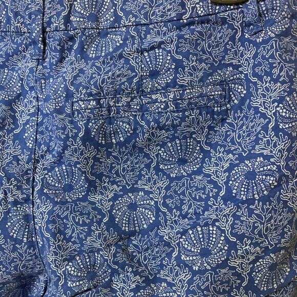 Old Navy Chino Blue Nautical Shells Coral Life Shorts Size 0 - Picture 6 of 7